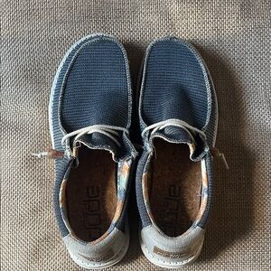 Hey Dude mens navy moccasins